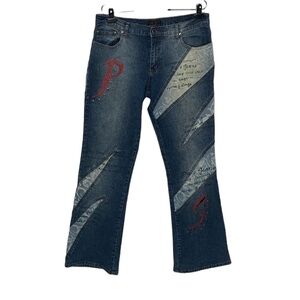 Paco Jeans With Atitude Studded Patches Jeans